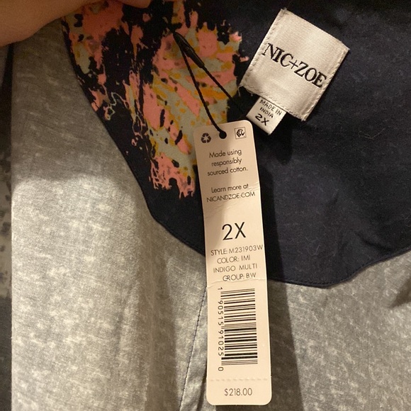 NWT NIC+ZOE Plus Bright Spot Dress - Picture 3 of 5